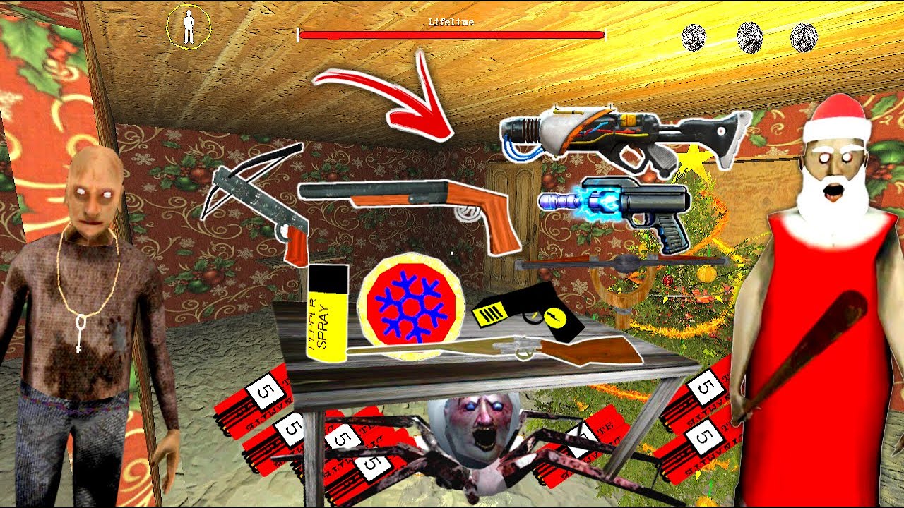 Unlimited New Weapons VS Granny Family & The Twins with Spider Mom