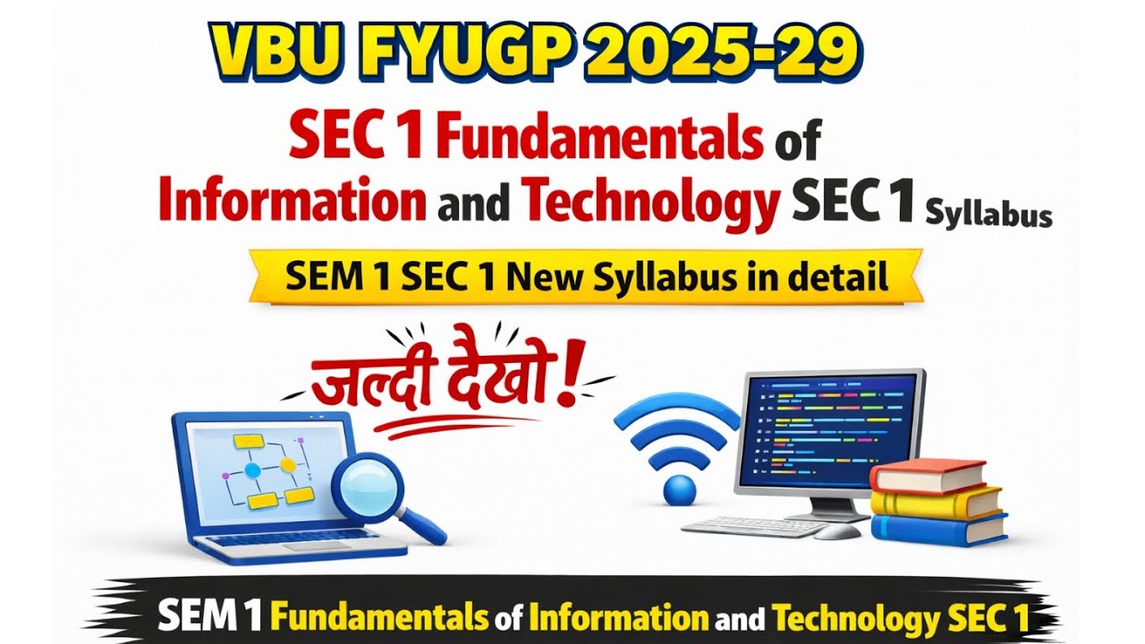 SEM 1 SEC 1 Fundamentals of Information and Technology Syllabus | New Syllabus FYUGP 2025-29