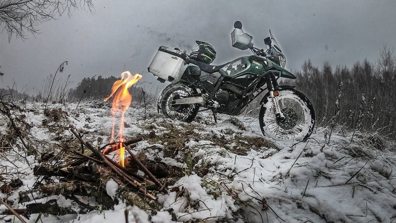 Czy warto jeździć motocyklem zimą? Zwiedzamy Polskę - Borne Sulinowo