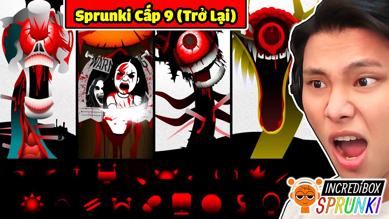 ĐỪNG CHƠI SPRUNKI CẤP ĐỘ 9 SIÊU KINH DỊ🙏🥵JAYGRAY QUẨN TRONG ÌA VÌ INCREDIBOX SPRUNKI PHASE 9 TRỞ LẠI