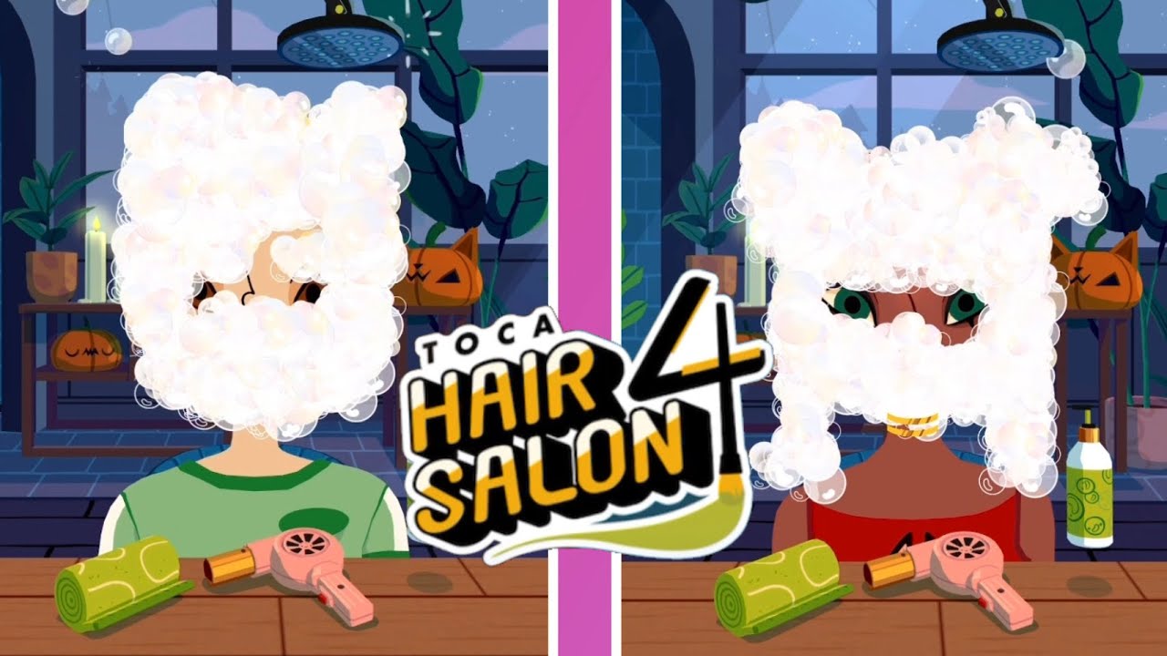 Play Toca Hair Salon 4 - cut style color hair makeover - gameplay