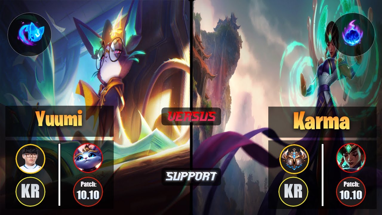 Hoit YUUMI (Support) [Summon Aery] VS KARMA - Challenger KR Patch 10.10