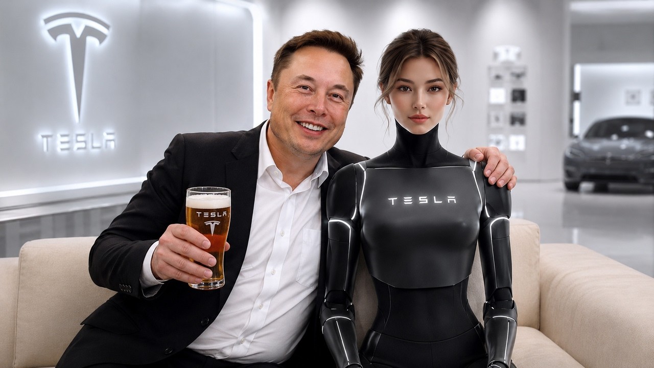 Новый прототип робота Tesla от Илона Маска с женским лицом шокировал индустрию