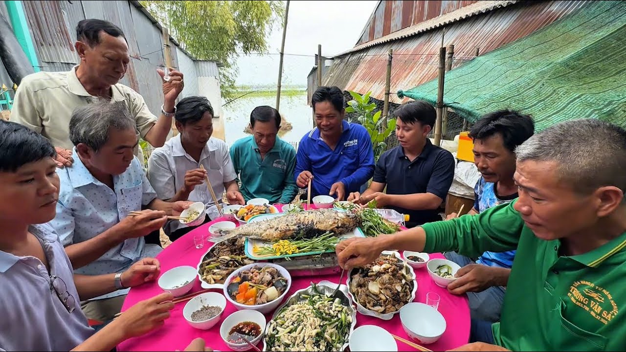Ăn Đám Giỗ Mùa Nước Nổi Ở Miền Tây Với Nhiều Món Đặc Sản | Mưu Sinh Miền Quê 