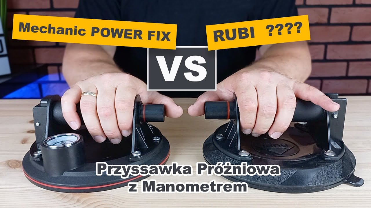 NOWOŚĆ !!  MECHANIC Power FIX - Przyssawka Próżniowa z Manometrem od firmy DISTAR