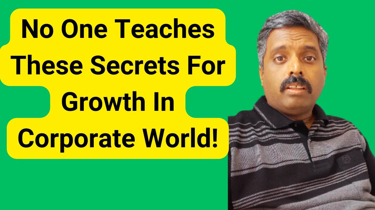 Career Growth in Corporate | 6 Secrets for Skyrocketing Success | Career Talk With Anand
