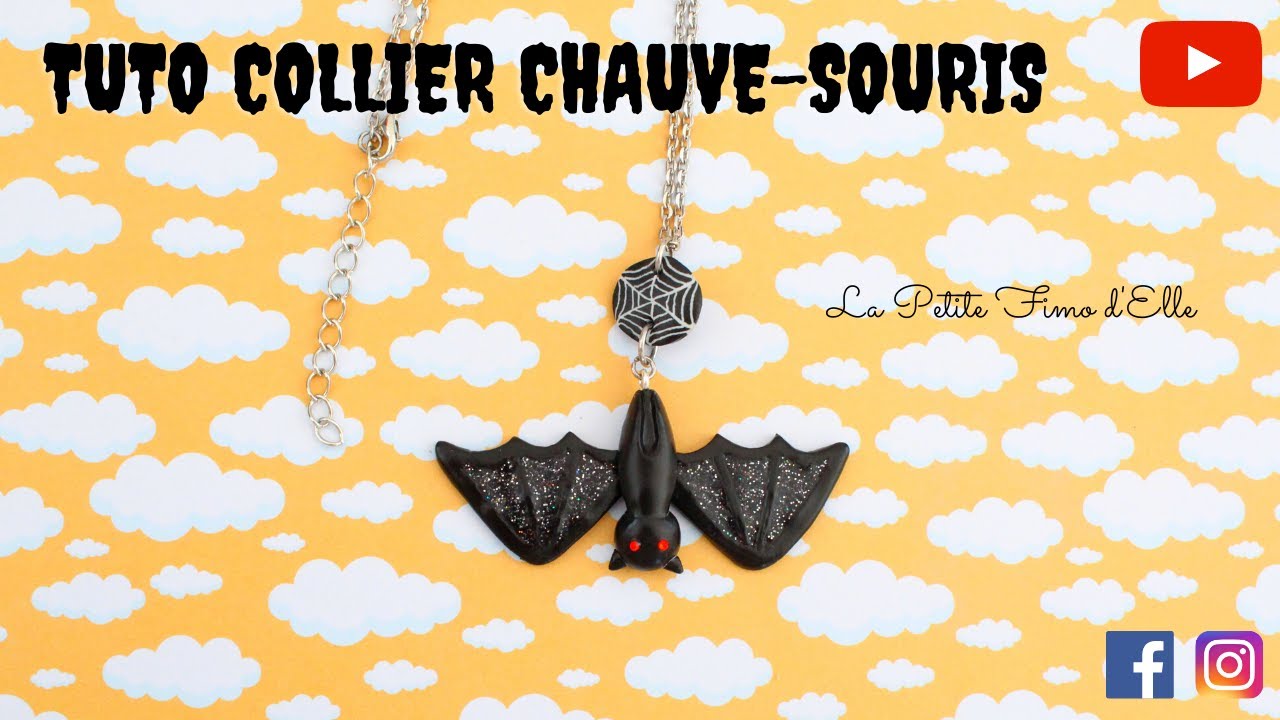 Tuto collier chauve-souris - La Petite Fimo d'Elle
