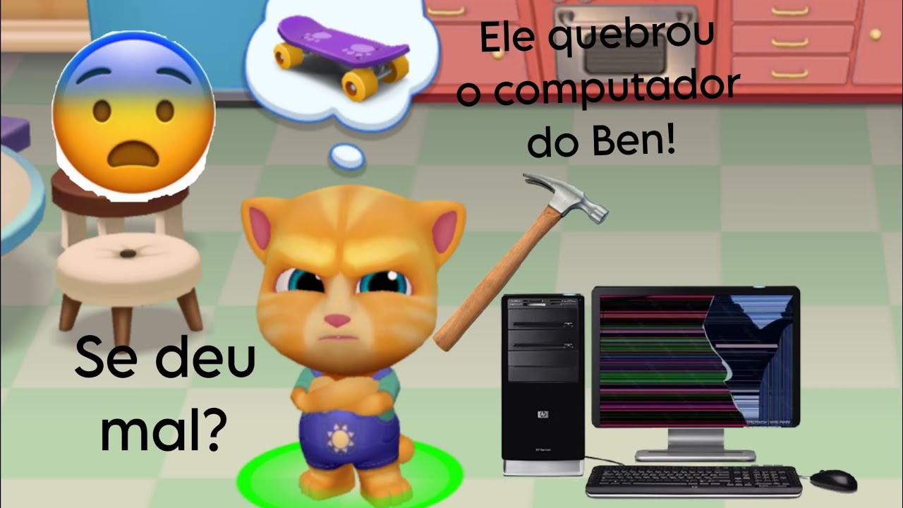 GINGER QUEBRA O COMPUTADOR DO BEN E SE D&Aacute; MAL 😱🖥️
