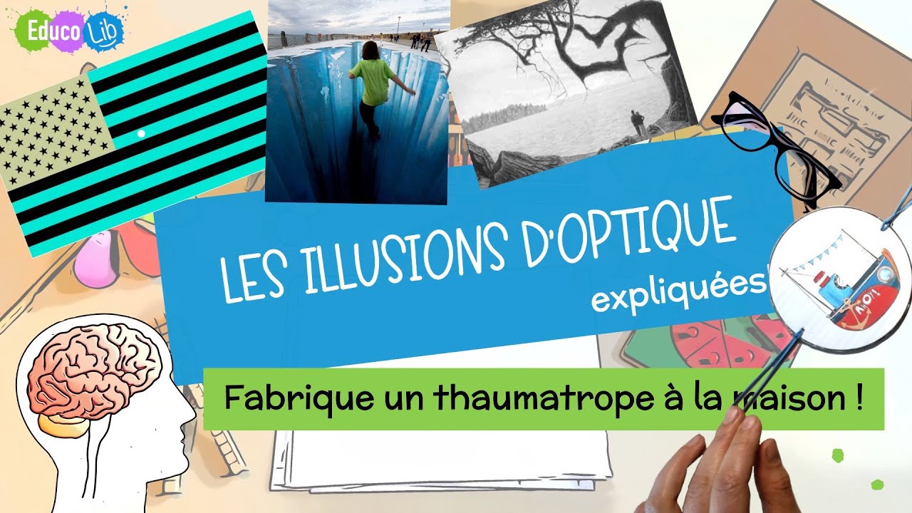 Incroyable! les illusions d’optique expliquées + fabrique un thaumatrope à la maison!