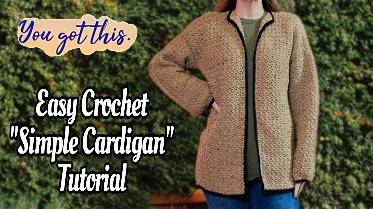 Learn To Crochet This Easy to Make Cardigan Tutorial