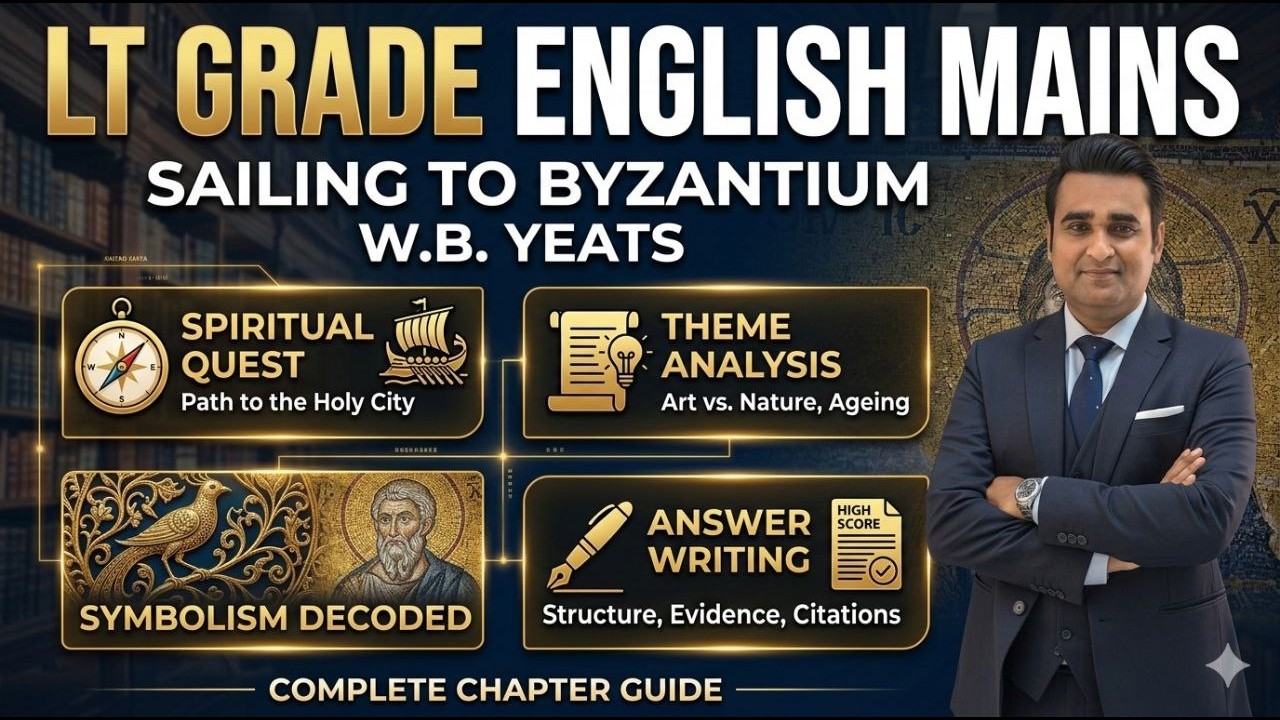 LT GRADE / GIC ENGLISH MAINS | SAILING TO BYZANTIUM | Answer Writing Skills |