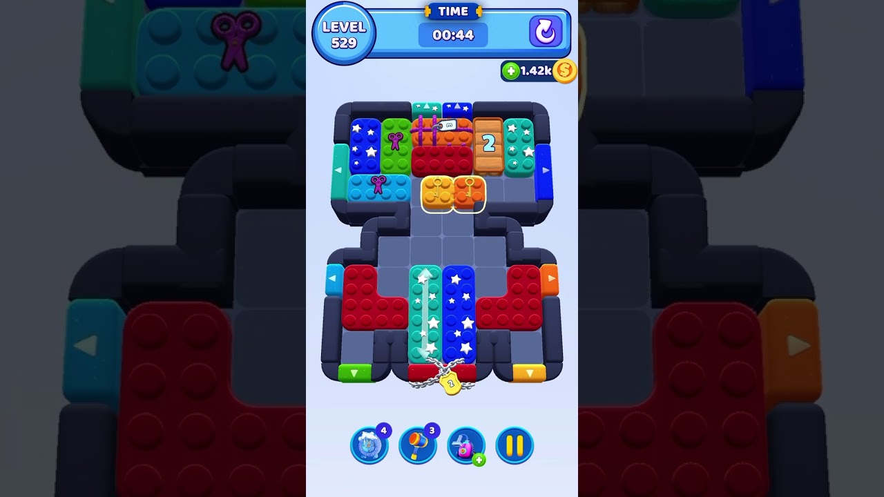 Color Block Jam Updated Level 529 #colorblockjamgame #colorblockjam #walkthrough #games #fungame