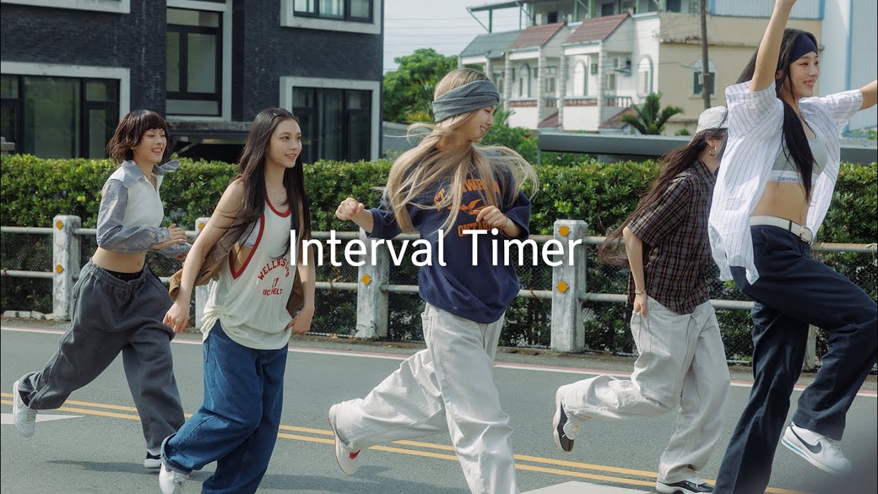 인터벌 러닝- 뉴진스와 파이팅하며 인터벌타이머 2분 뛰기 1분 걷기 10세트  NewJeans with Interval Timer 2min work 1min rest 10set