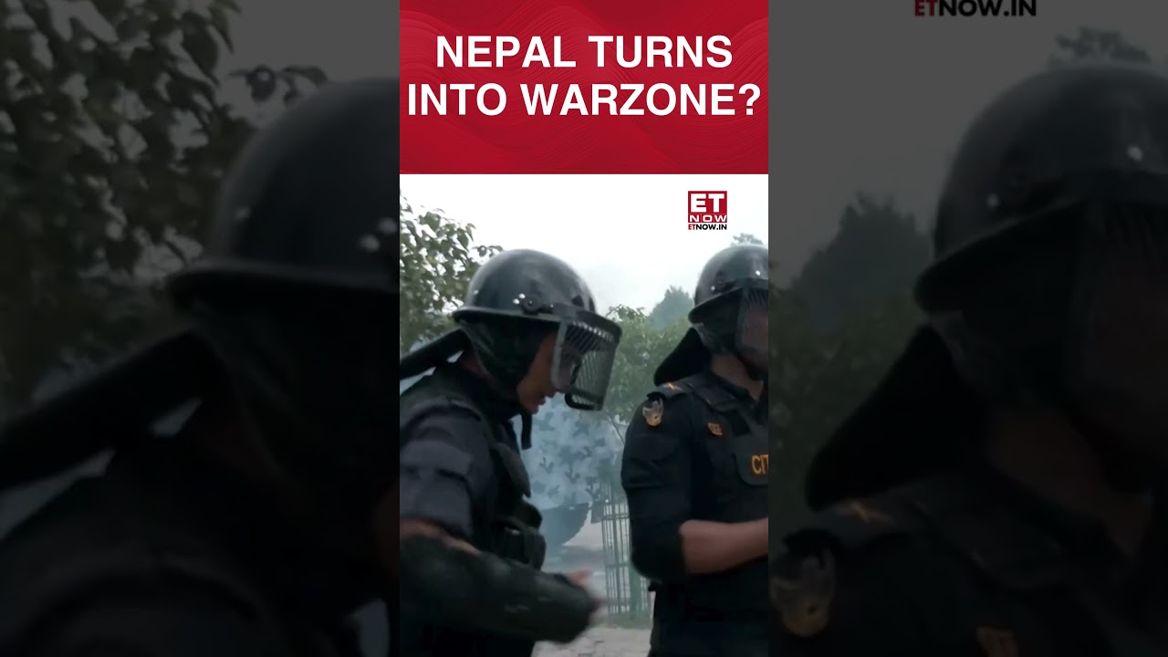 Chaos In Kathmandu! Nepal Police Fire Tear Gas As Social Media Ban Sparks Fury | #etnow #shorts