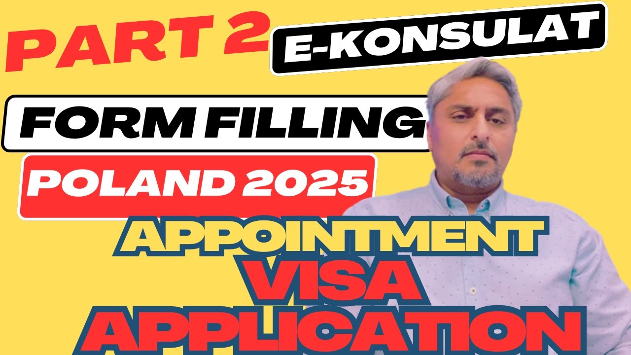 E-KONSULAT POLAND WORK VISA AND APPOINTMENT ONLINE FORM FILLING | PART -2  | 2025 | HINDI