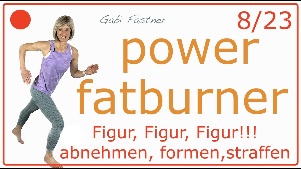 8/23🍡45 min. Power Fatburner | ca. 500 Kcal verbrennen, 4000 Schritte | ohne Geräte, im Stehen