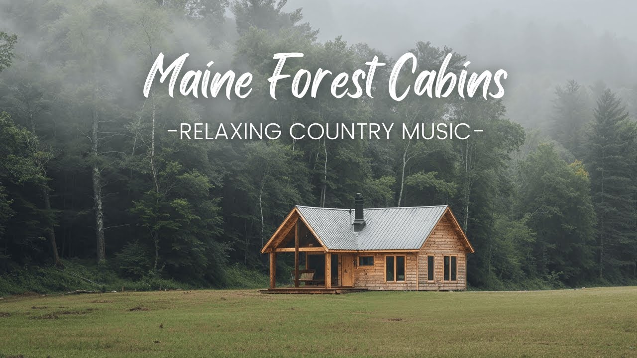 Maine Forest Cabins | Relaxing Country Music
