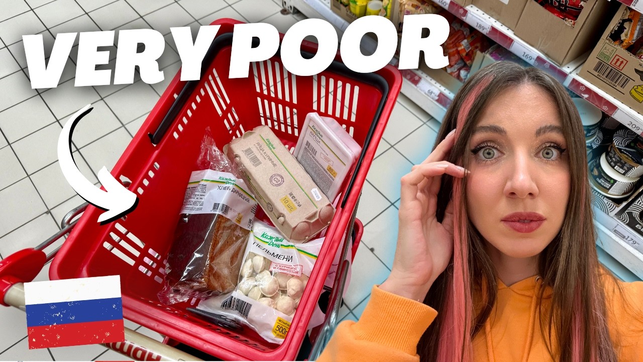 РОССИЙСКАЯ БЕДНАЯ ЕДА! Продукты по 0,30 доллара вообще существуют? 😳 | Russia Vlog