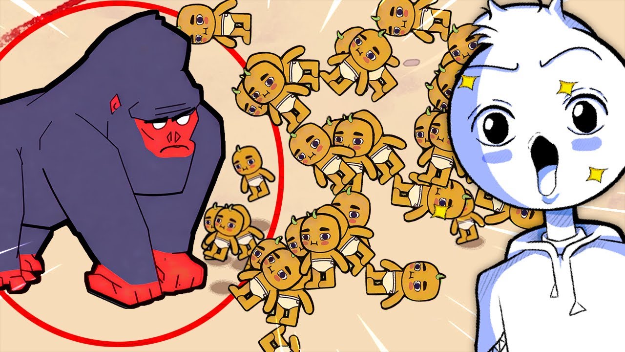 100 بيبي ضد 1 غوريلا ! مين رح يفوز؟