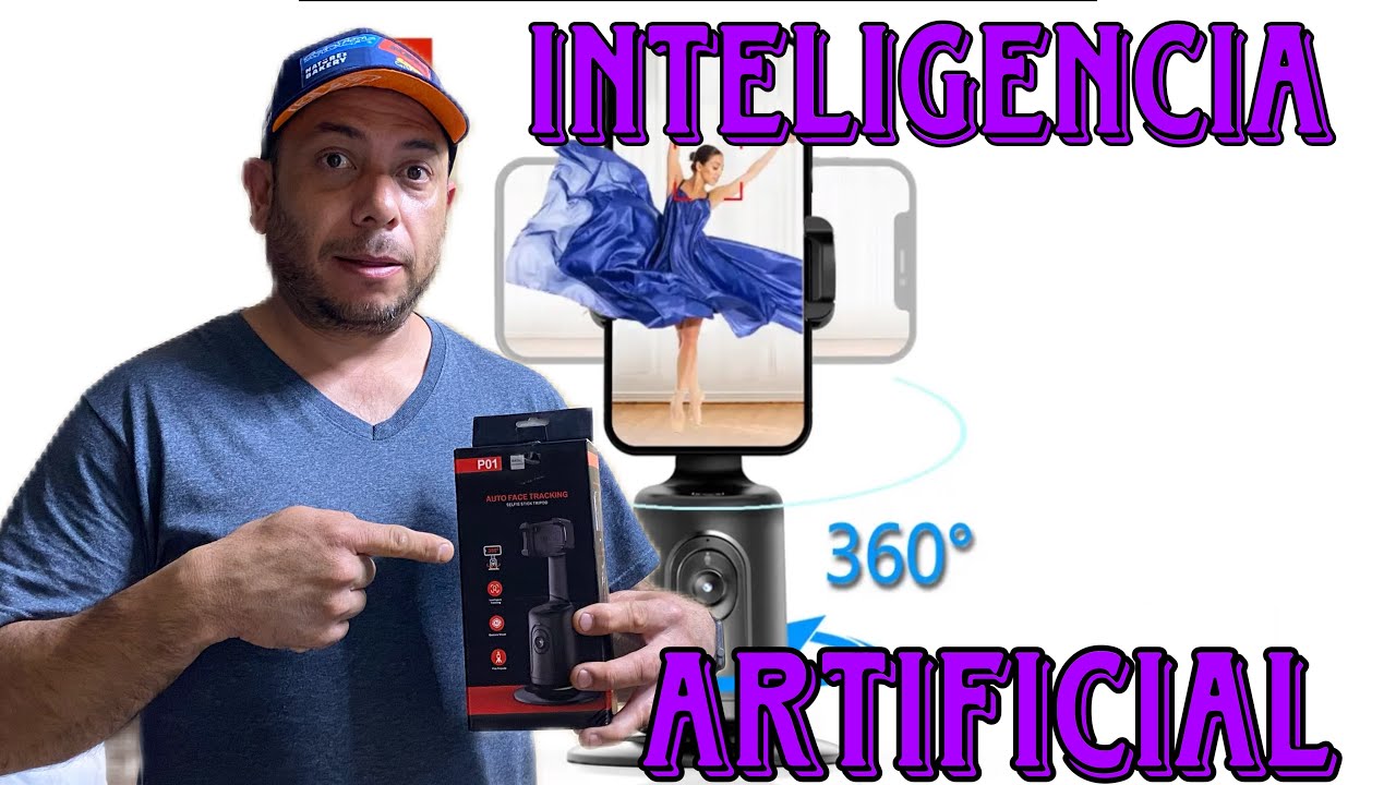 P01 AUTOFACE TRACKING , BASE GIRATORIA CON INTELIGENCIA ARTIFICIAL PARA TELEFONO