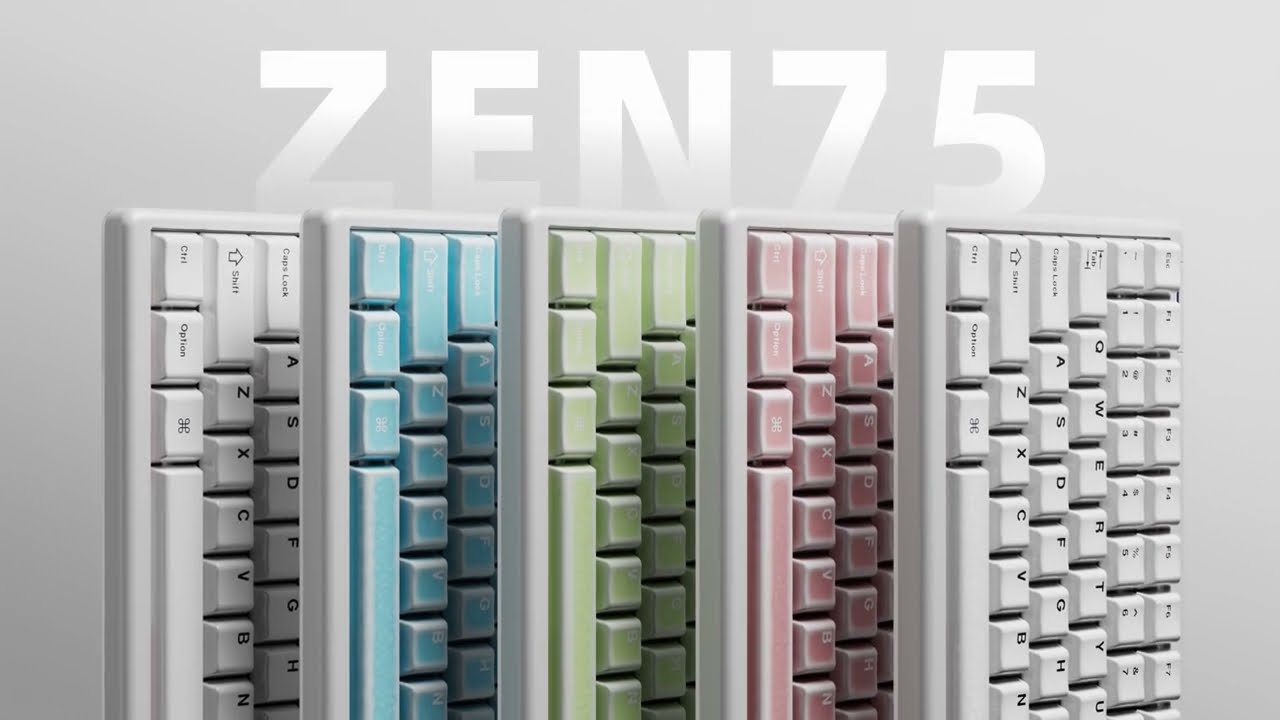 Zen75 | The First Low-profile Keyboard with Ceramic Keycaps