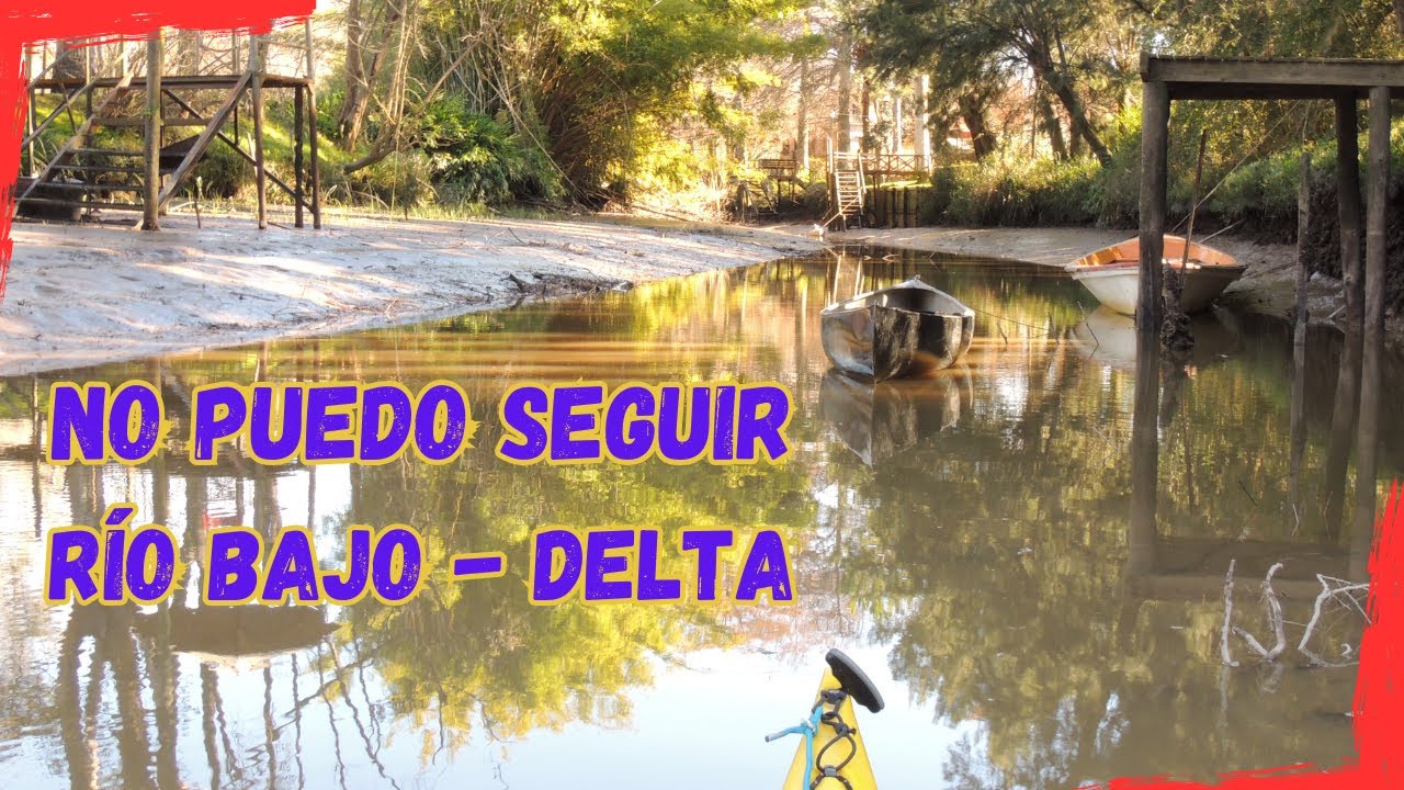 😱 Mira que bajo estaba el rio Gambado, la Lagunita en la isla Delta en Tigre 🛶 