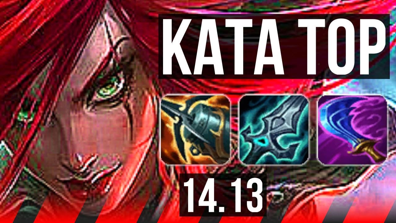 KATARINA vs CASSIOPEIA (TOP) | 7 solo kills, Rank 7 Kata, 500+ games | EUNE Challenger | 14.13