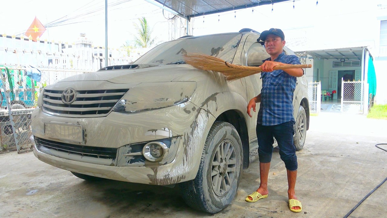 Satisfying cleaning of a vandalized $30,000 car! ASMR!