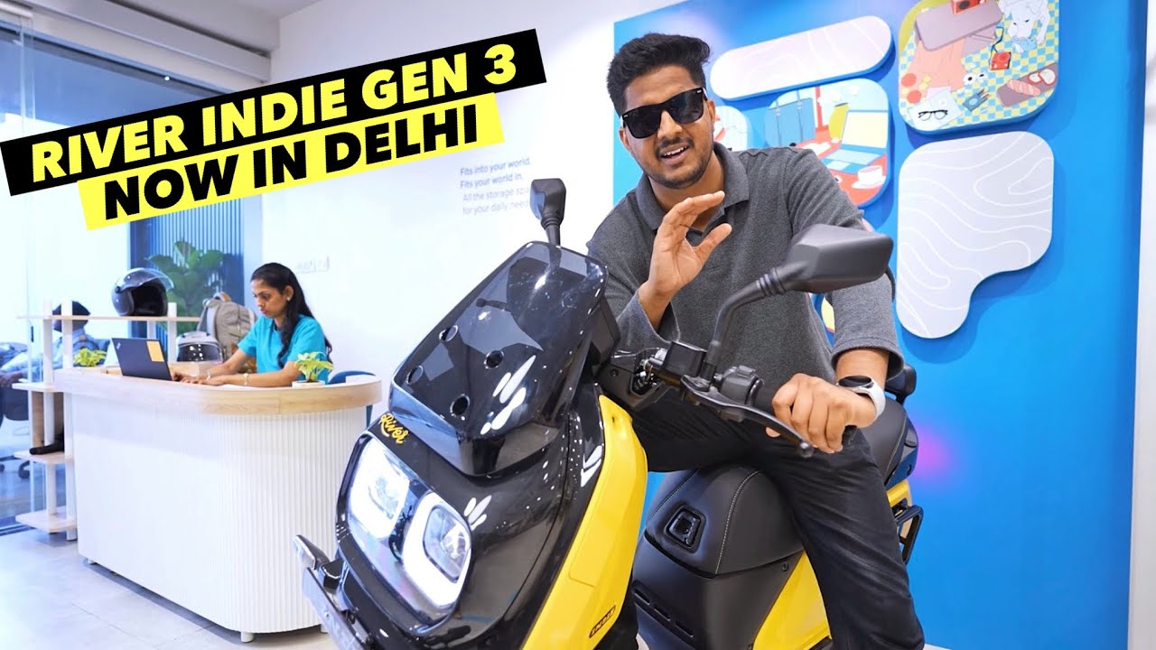 River Indie Gen 3 Electric Scooter: New Showroom Launch | First Look | Rajaouri Garden Delhi !!