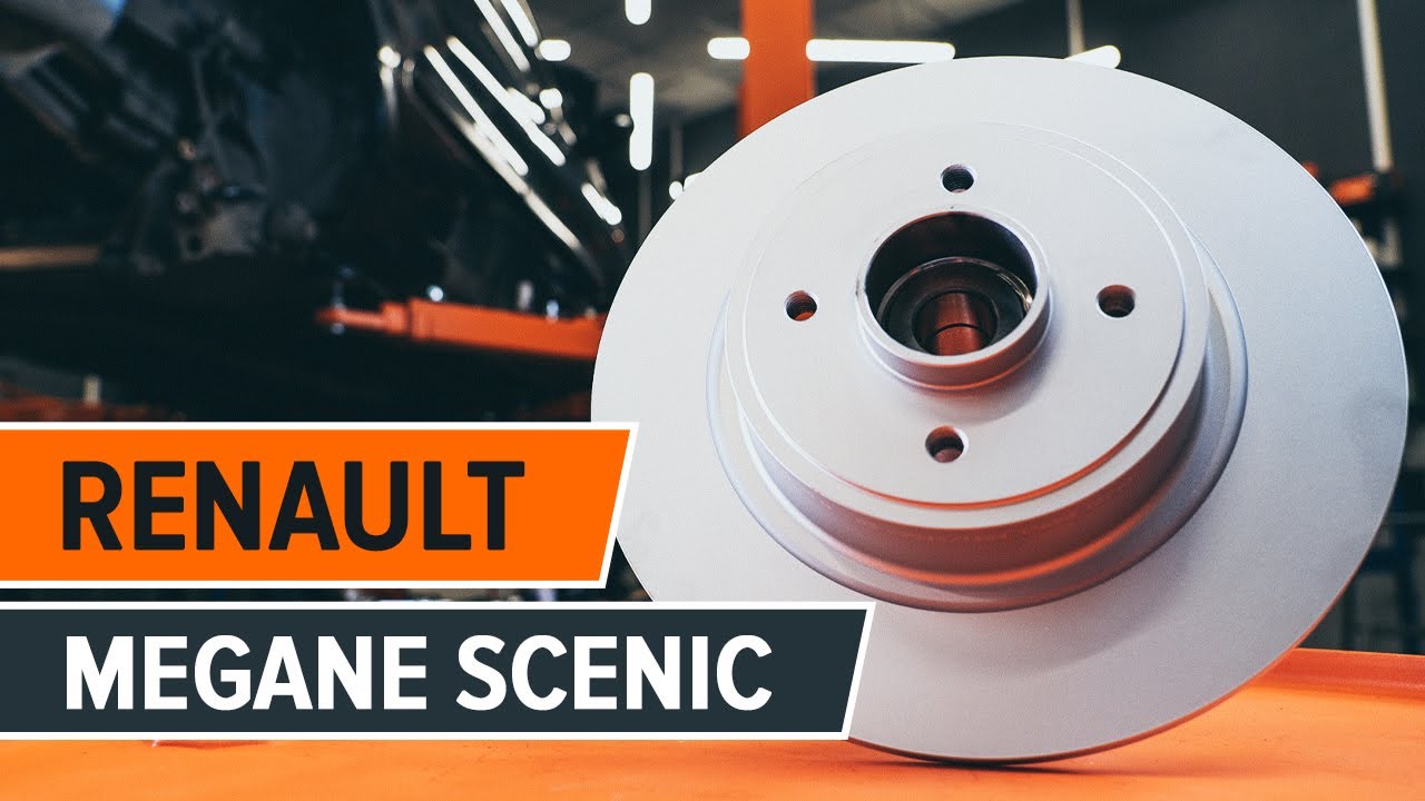How to change rear brake discs on RENAULT MEGANE SCENIC [TUTORIAL AUTODOC]