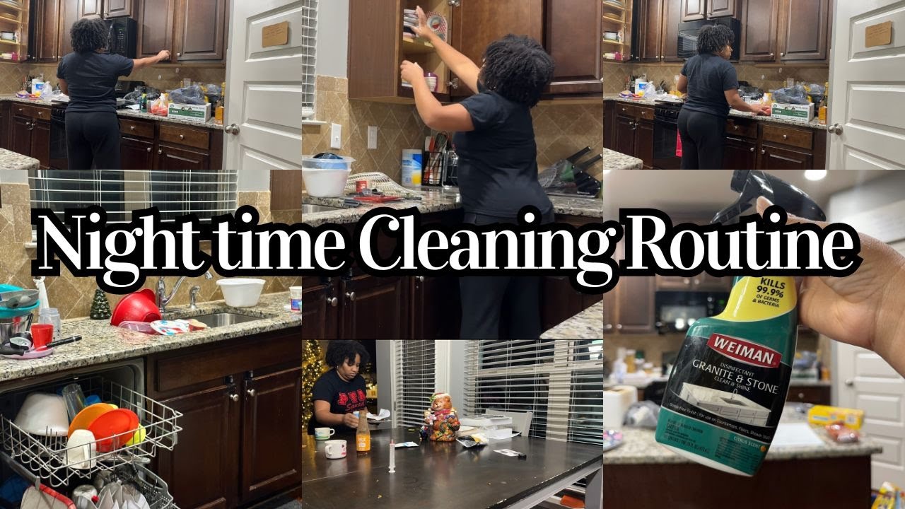 Night time Clean with me | AFTER DARK CLEANING ROUTINE