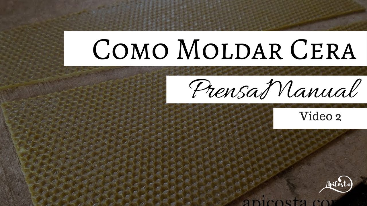 Como moldar Cera de Abelha com prensa apicosta video2