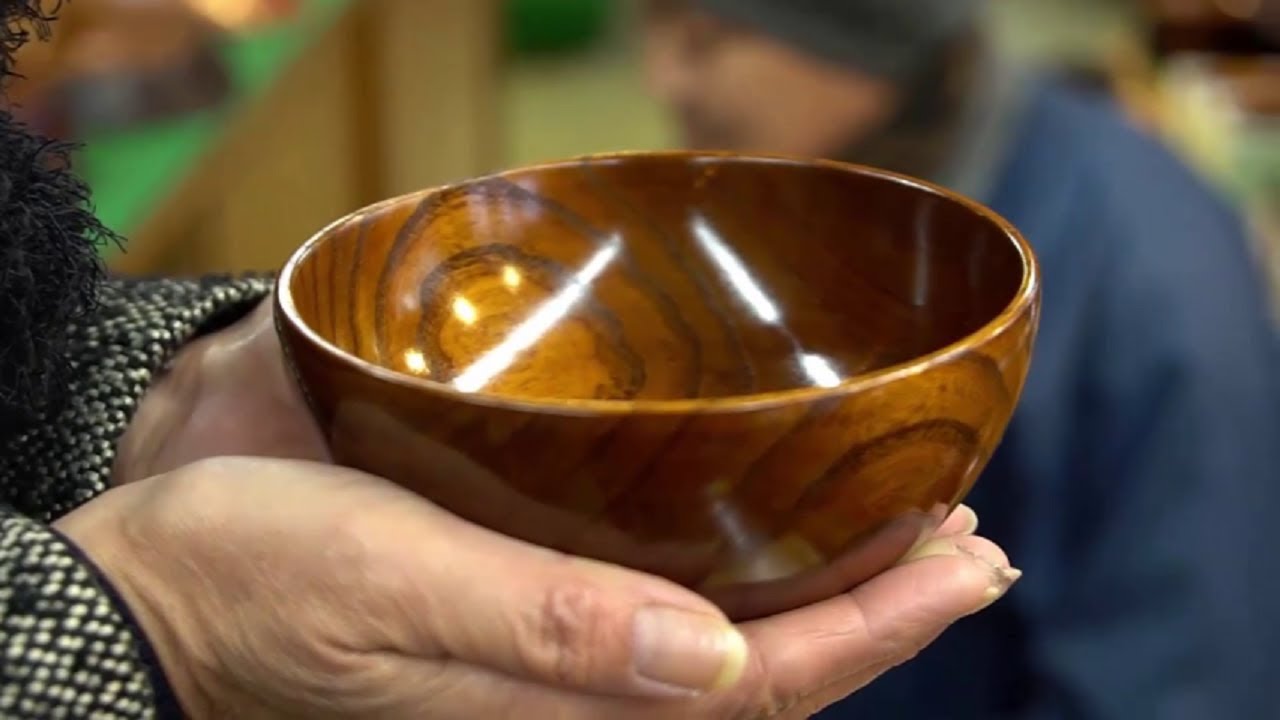 To Begin NAGISO WOODTURNING Work, The Material Trees are around 100 Years Old and Dried for 10 Years