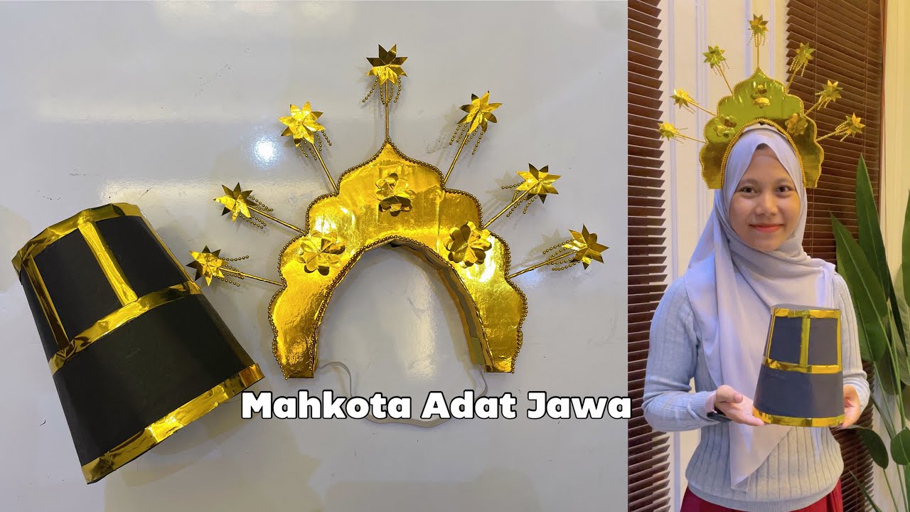 Tutorial mahkota pengantin adat jawa | Tutorial topi karnaval