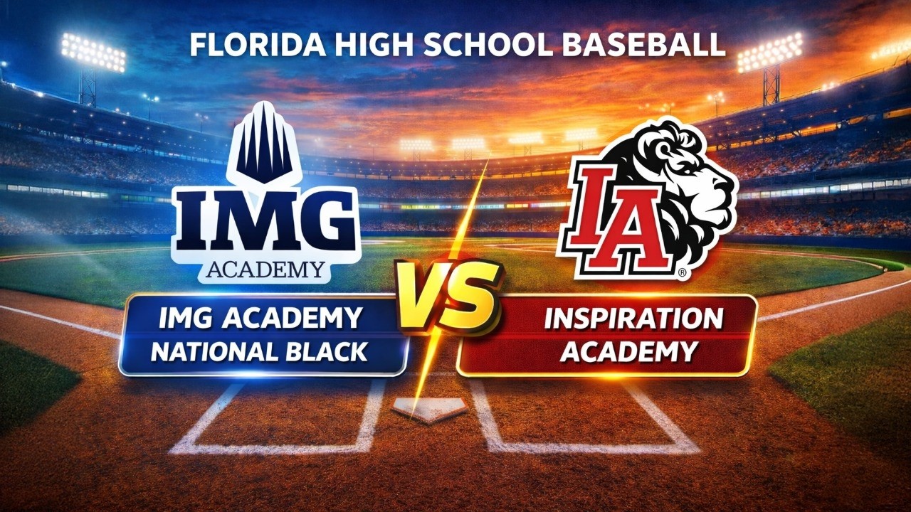 IMG Academy Black vs Inspiration Academy Florida High School Baseball The Bullpen Training