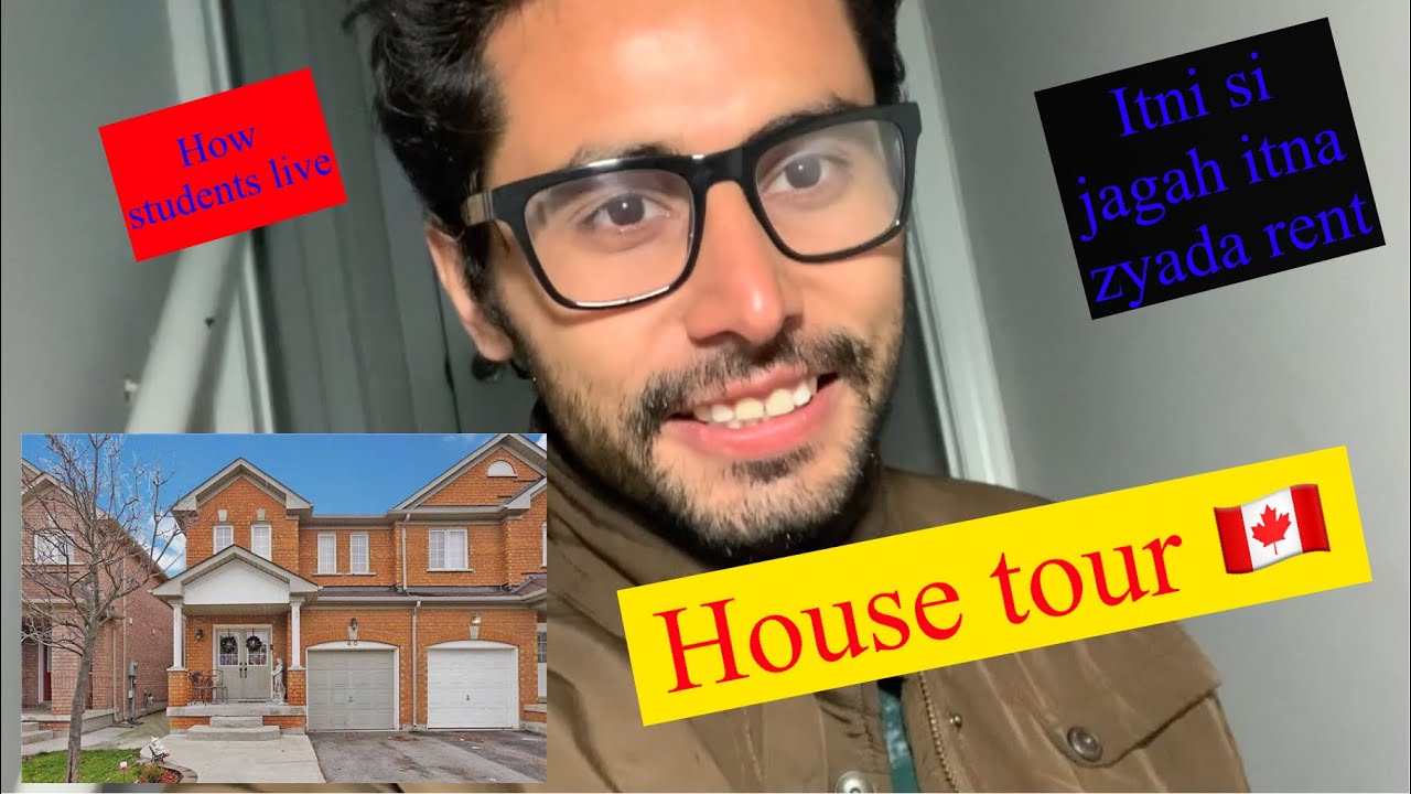 My house tour in brampton 🇨🇦.  How students live on rent in CANADA. #brampton #house #trending
