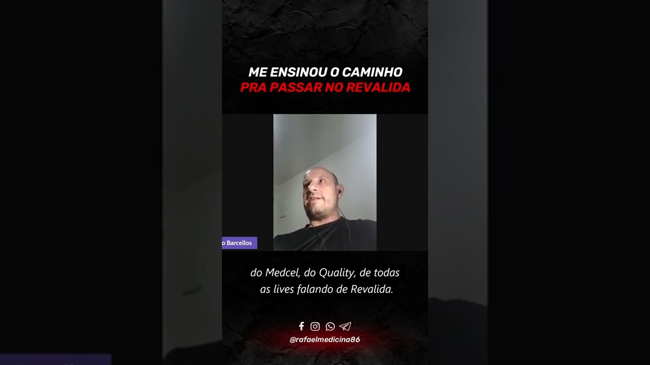 Me ensinou o caminho pra passar no Revalida... Aprovação Revalida!!! 