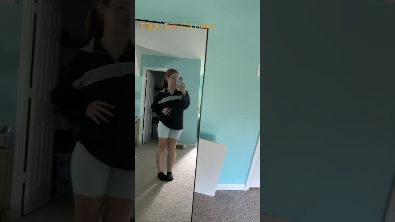 Try-On Haul from Temu! #tryon #temu #haul #youtubeshorts #shorts