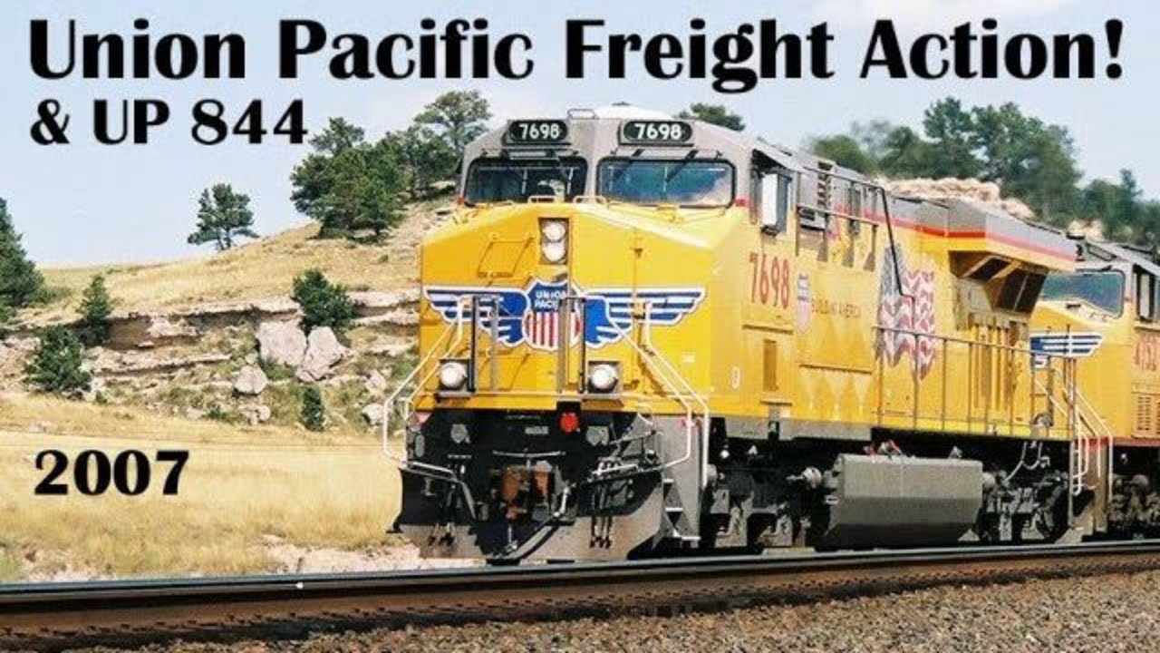 Union Pacific Freight Action & Steamer 844 2007, C40-8, SD40-2, SD70ACe, ES44AC, SD70M, AC4400CW