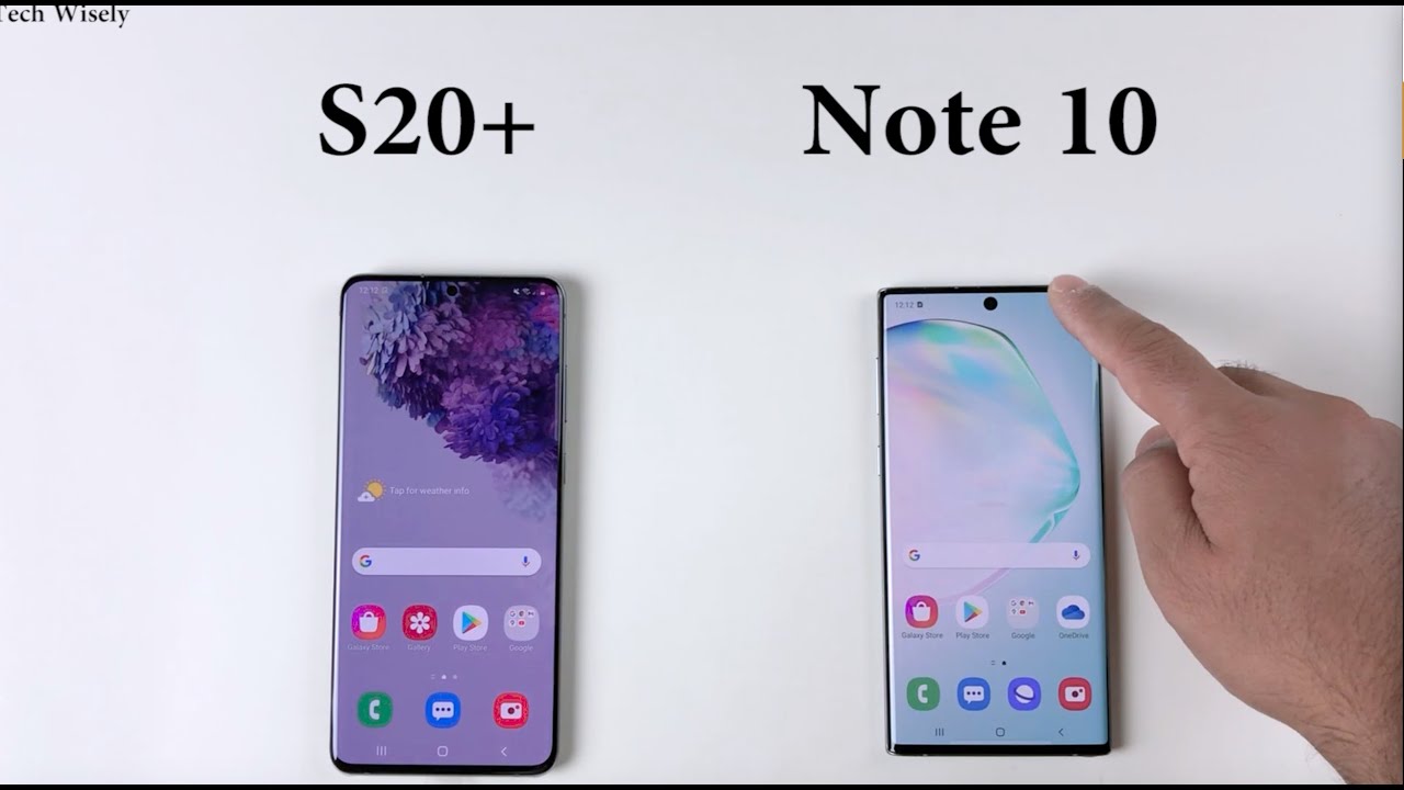 SAMSUNG S20+ vs Note 10 : Speed Test + Size Comparison + Ram Management