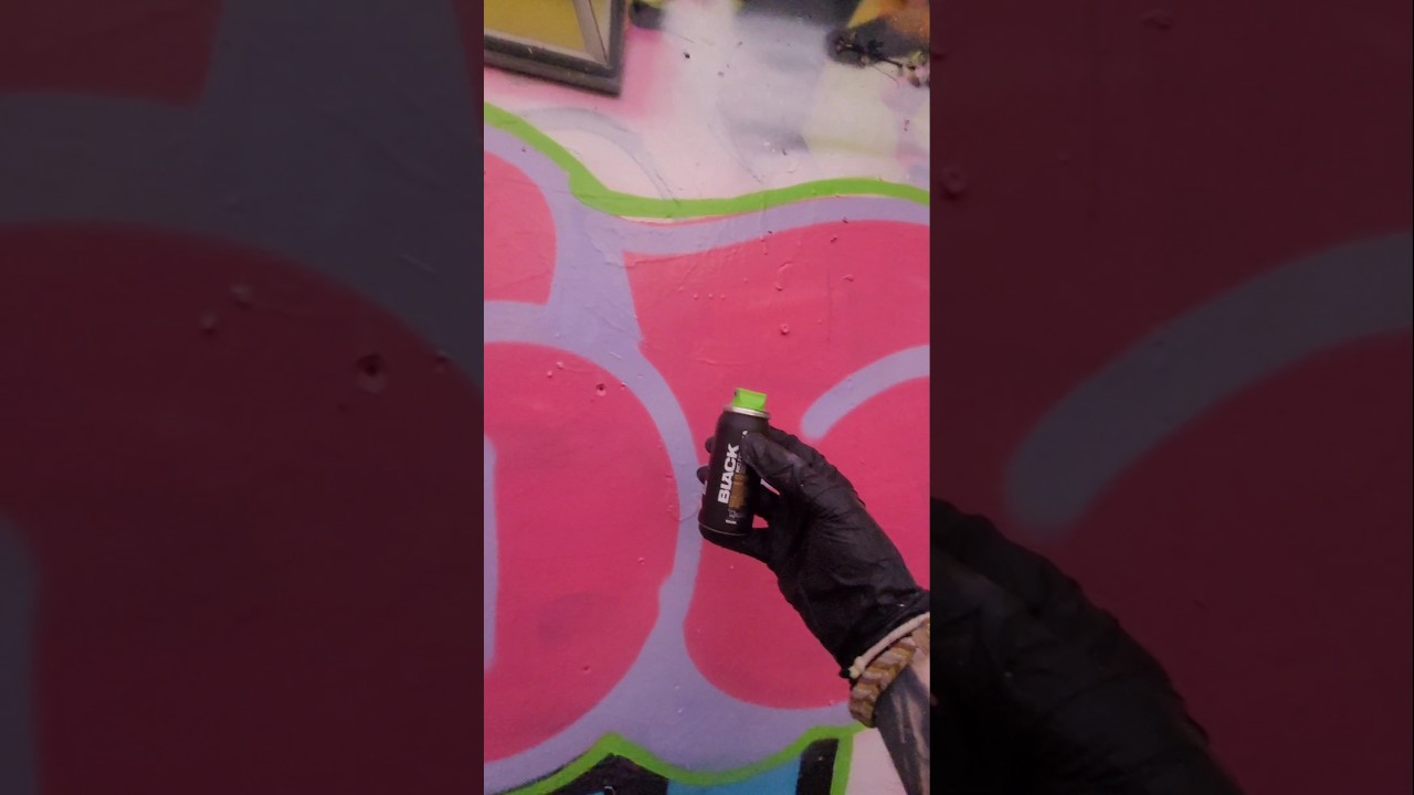 unboxing & testing the montana 50ml spray paint #graffiti #graffitiart #montanablack #spraypaint