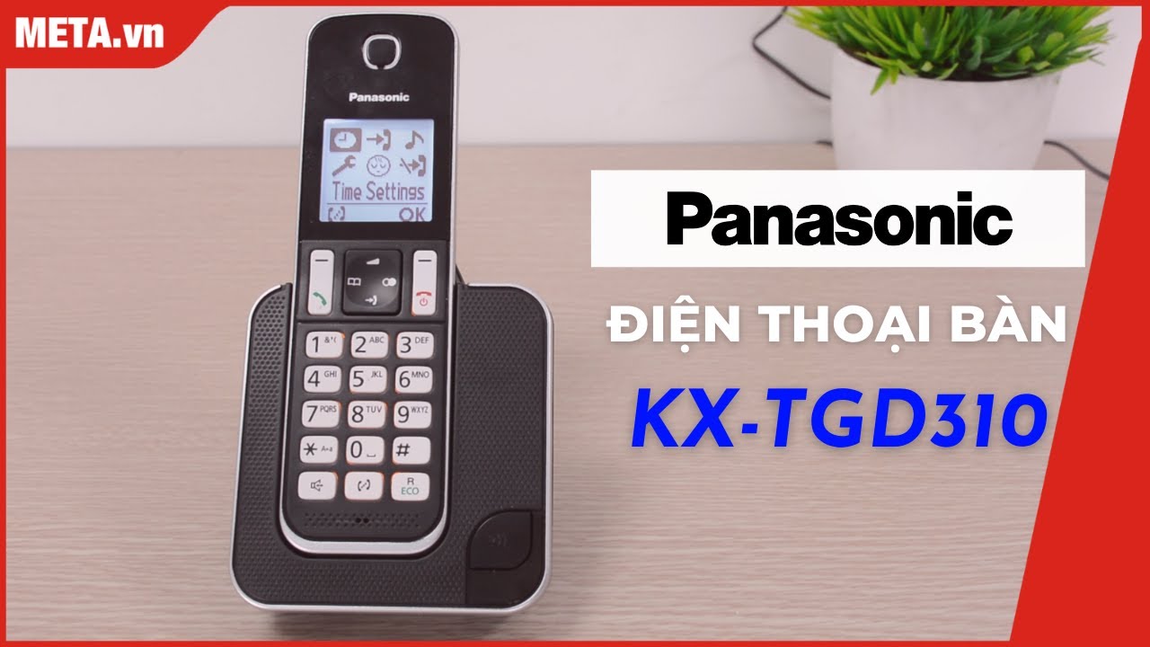 Panasonic KX TGD310: Điện thoại bàn không dây, màn hình LCD, Danh bạ 120 số | META.vn