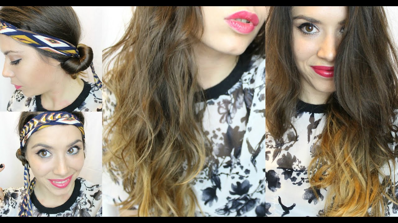 Capelli Mossi Bellissimi SENZA CALORE PIASTRA/FERRO solo con una FASCIA o LACCIO SCARPE!