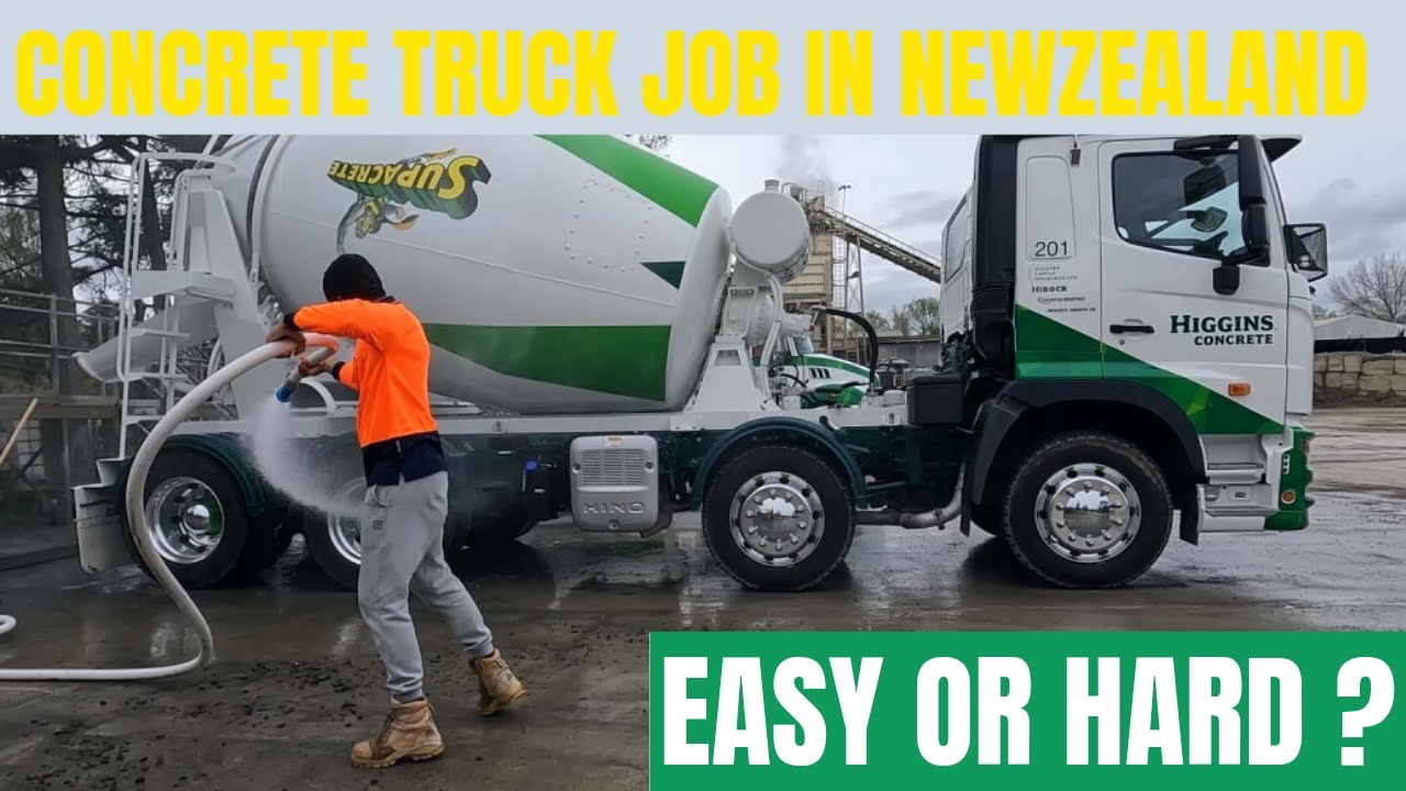 CONCRETE TRUCK DRIVING JOB IN NEWZEALAND || Ground reality