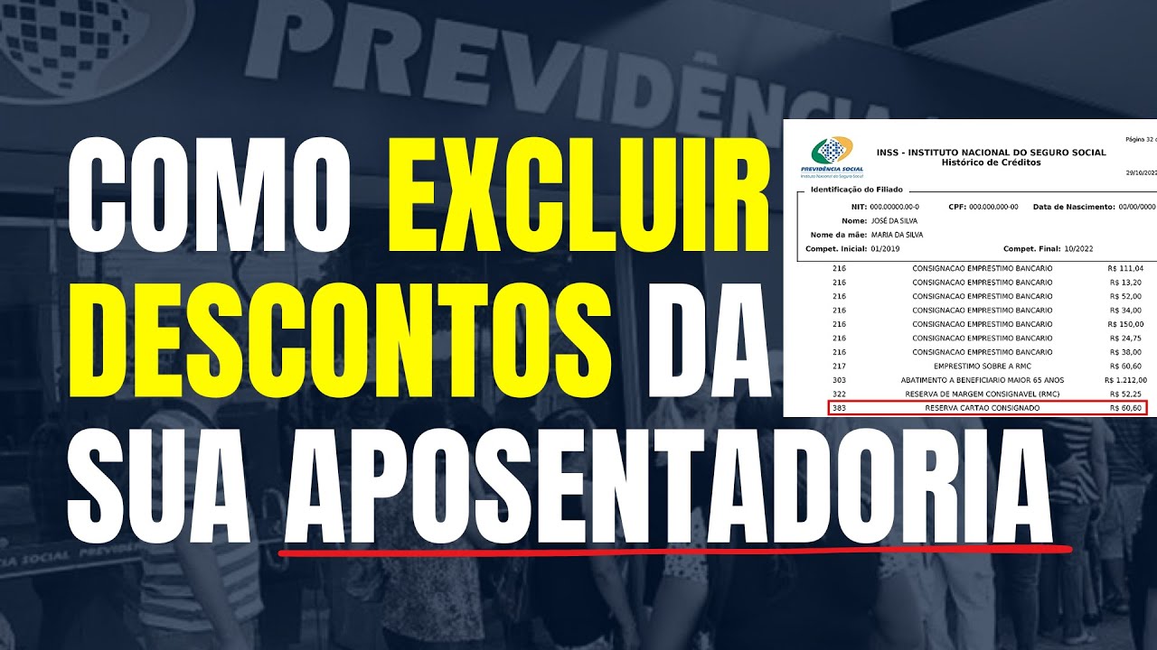 COMO CANCELAR DESCONTO INDEVIDO NA APOSENTADORIA / RMC / RCC   EXCLUS&Atilde;O DE MENSALIDADE PELO MEU INSS