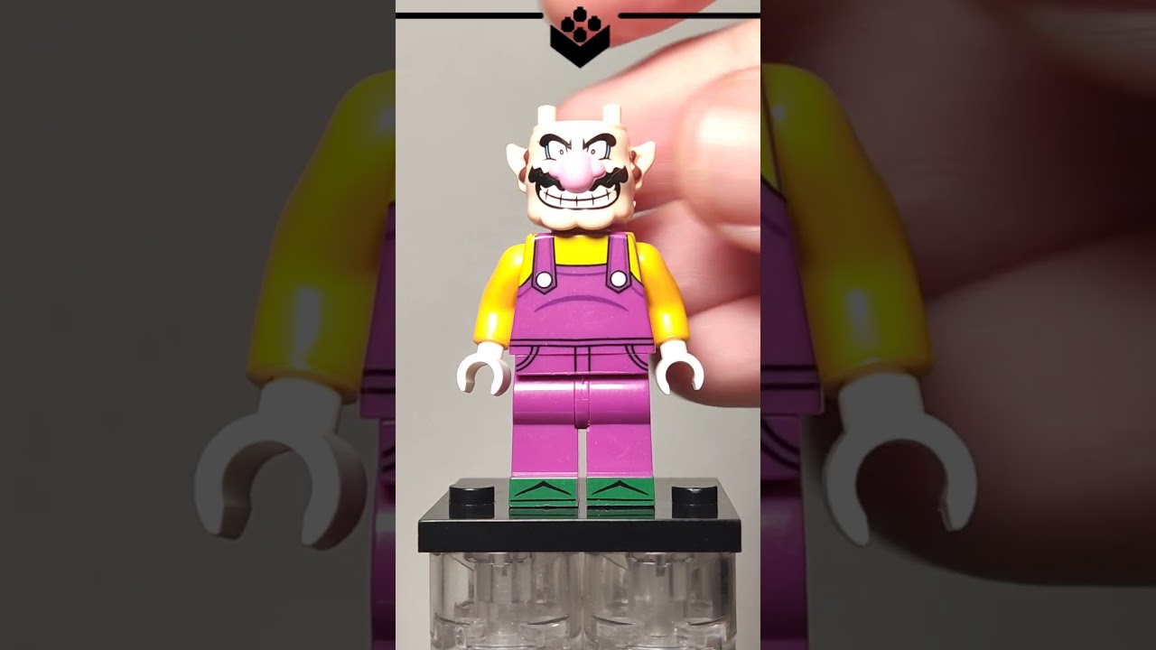 LEGO Wario | The Super Mario Bros. | Unofficial Lego Minifigure #shorts #lego #nintendo #games