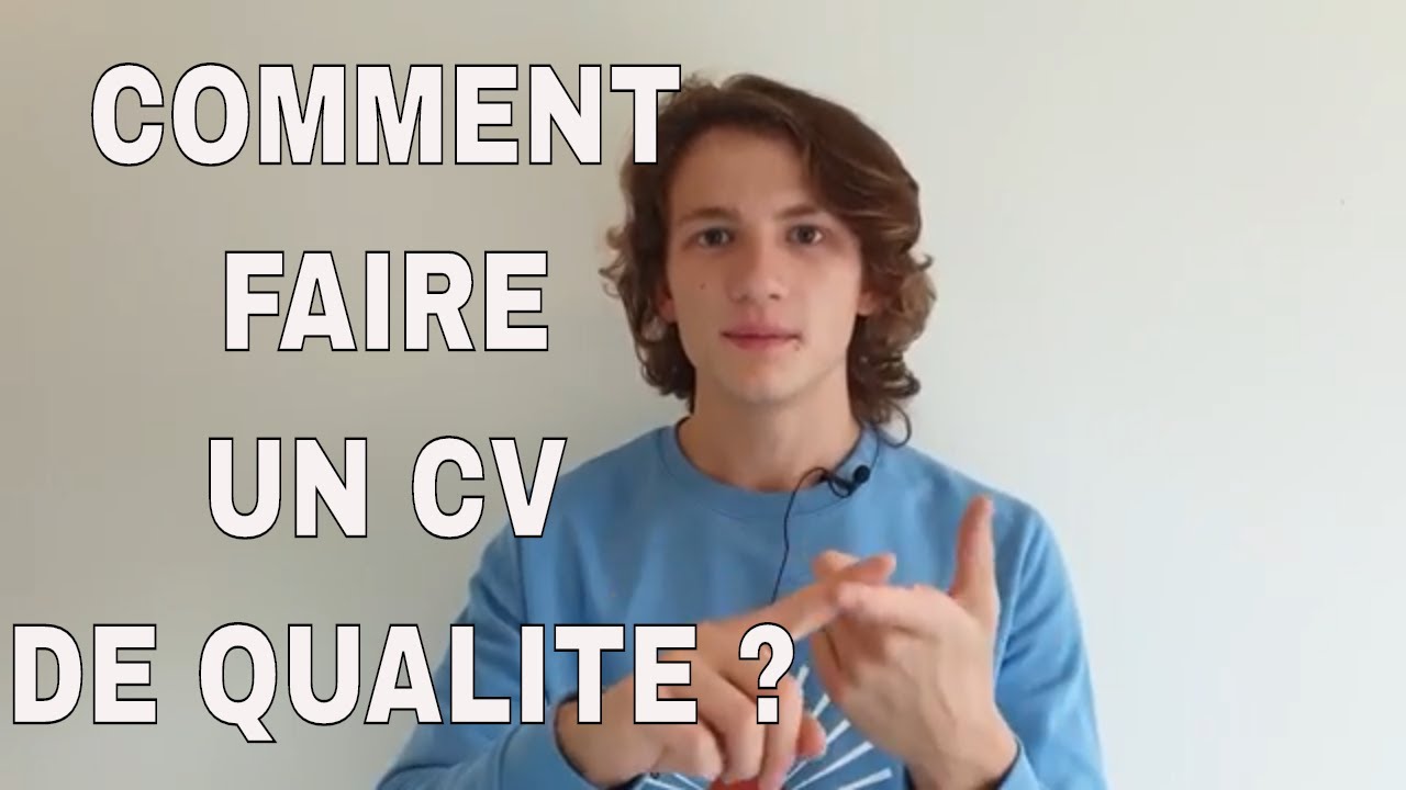 Comment faire un CV de qualité ? Comment faire un CV en anglais?
