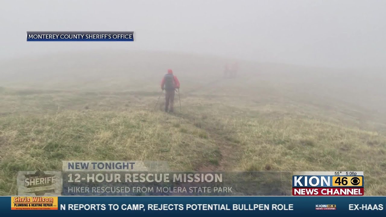 Hiker rescued after sending SOS for hypothermia Thursday; Monterey County Sheriff's Office