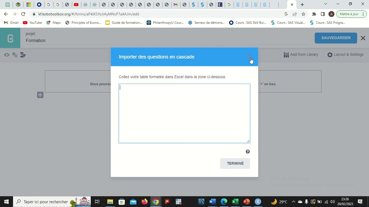 Digitalisation d'un formulaire d'enquête avec Kobo Collect Partie 1
