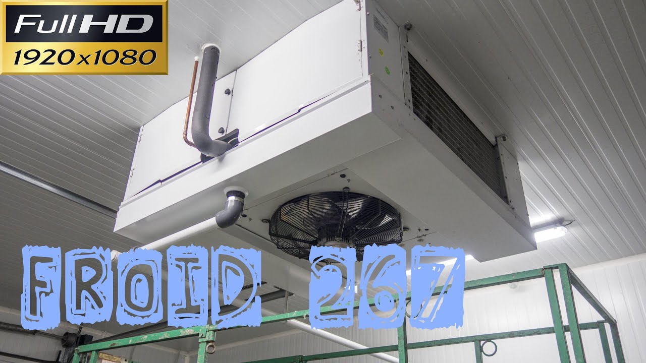 Froid267-Fuites des condensats sur la trappe de cet évaporateur et présentation de la centrale froid
